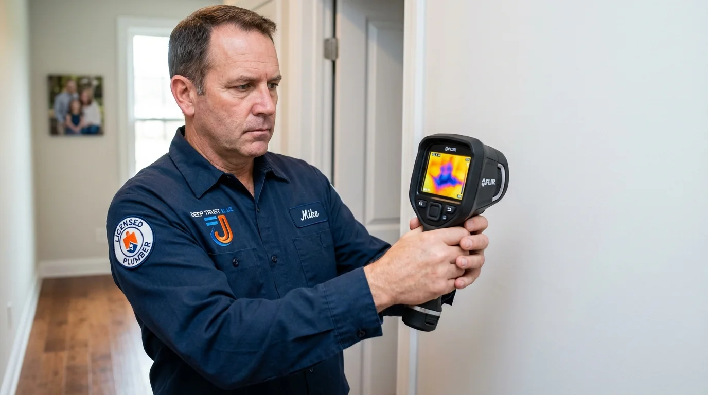 Thermal imaging leak detection by Johns Plumbing LLC in Fincastle